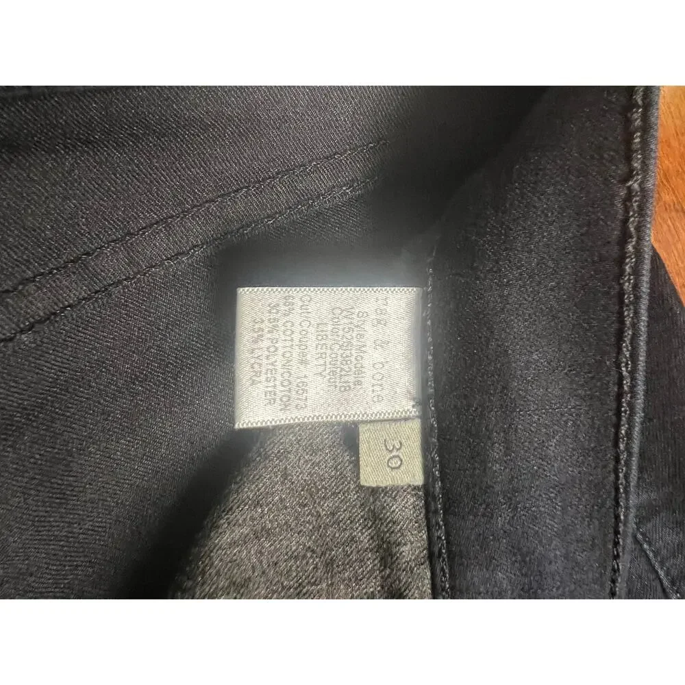Rag & Bone Black Coated Skinny Jeans capris Women’s 30